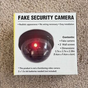 Fake Security Camera with Red LED Light